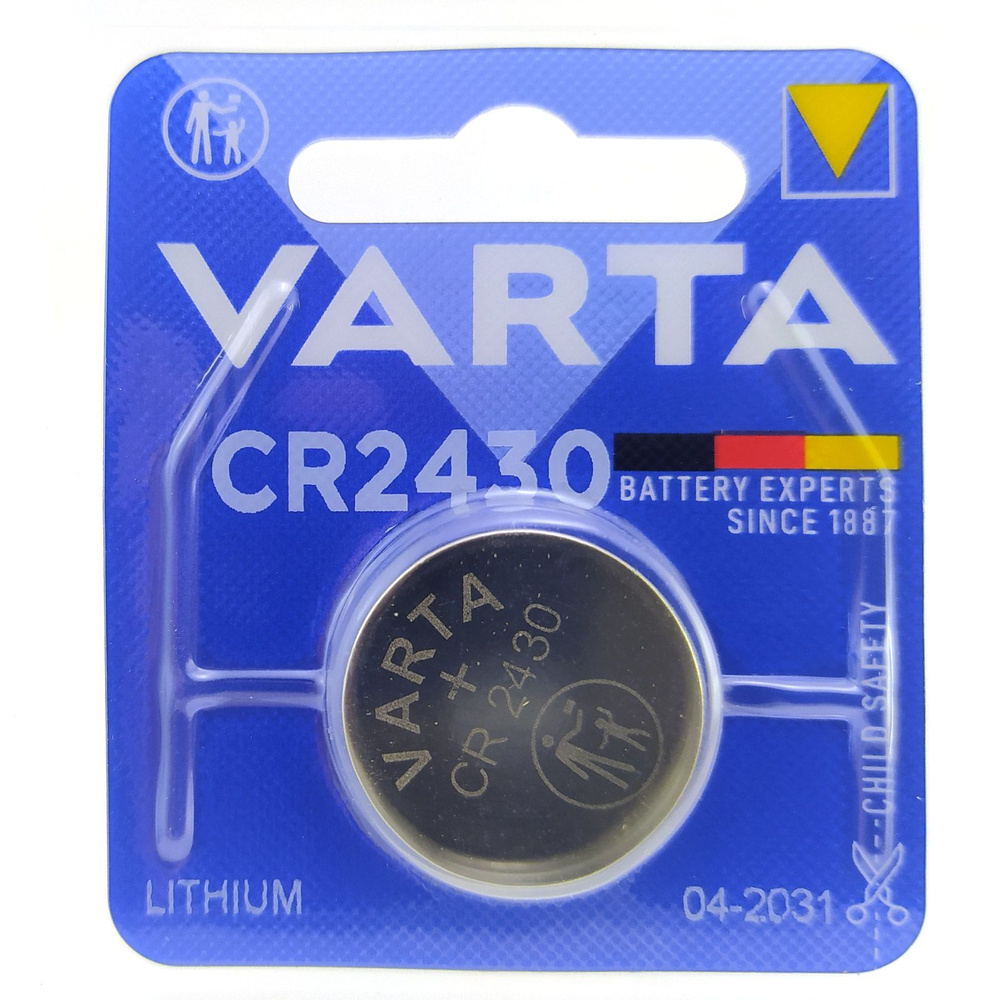 Батарейка литиевая VARTA CR2430 дисковая 3В #1