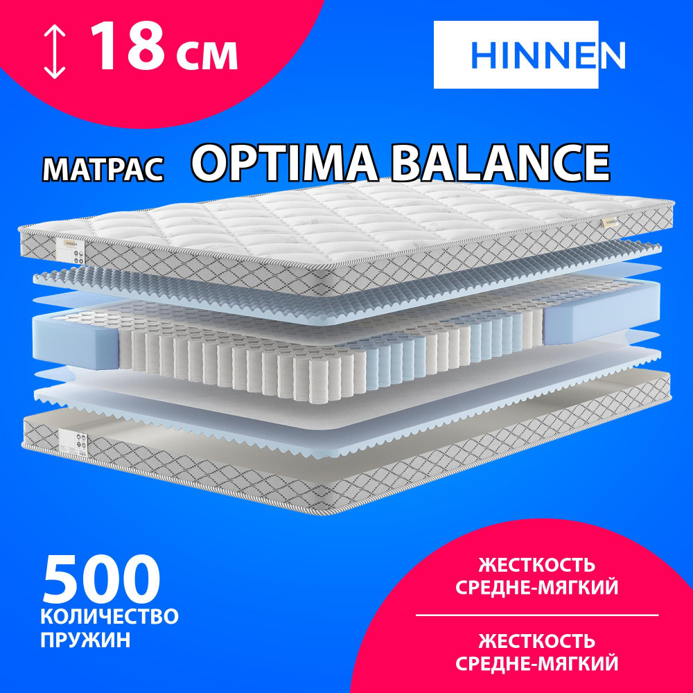 Hinnen Матрас Optima Balance, Независимые пружины, 70х190 см #1