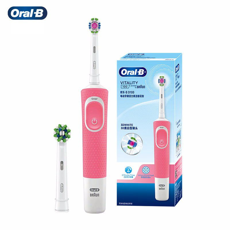 Oral-B Электрическая зубная щетка O1RD100, светло-розовый #1