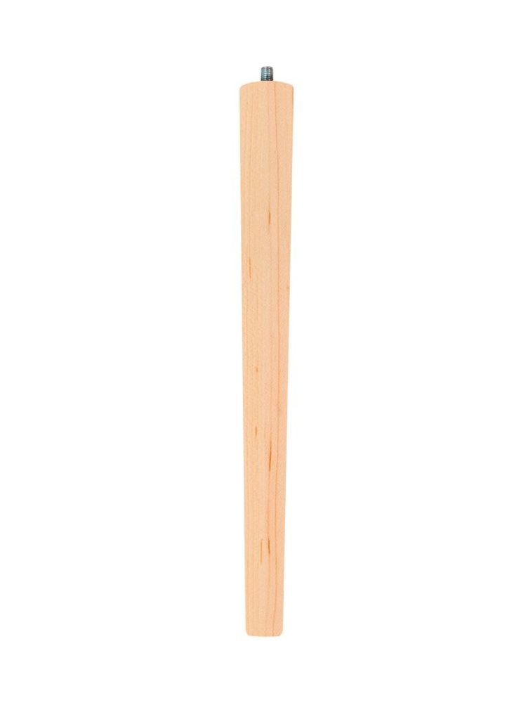 Ножка для мебели КЁЛЬН, для стула деревянная неокрашенная 41 см М10 круглая без отделки, комплектующие #1