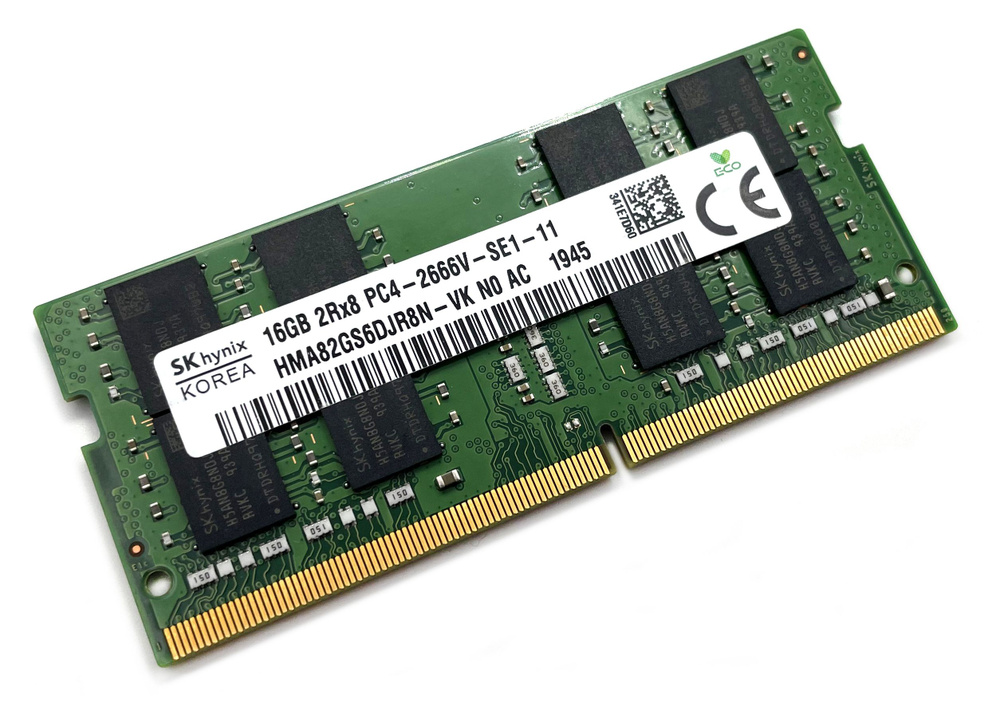 Hynix Оперативная память DDR4 16Gb 2666 Mhz PC4-2666V HMA82GS6DJR8N-VK SoDimm 1x16 ГБ (HMA82GS6DJR8N-VK) #1