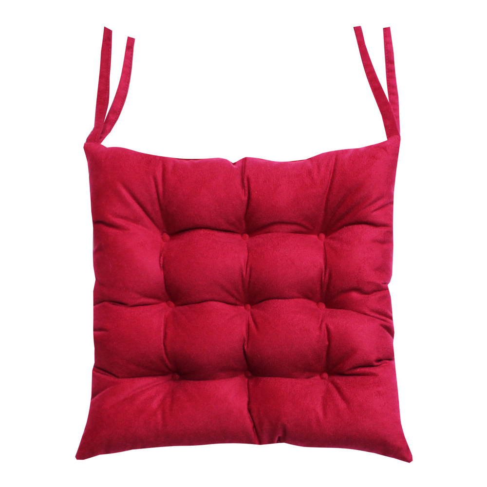 Подушка для сиденья МАТЕХ ARIA LINE 42х42 см. Цвет бордовый, арт. 60-154  #1