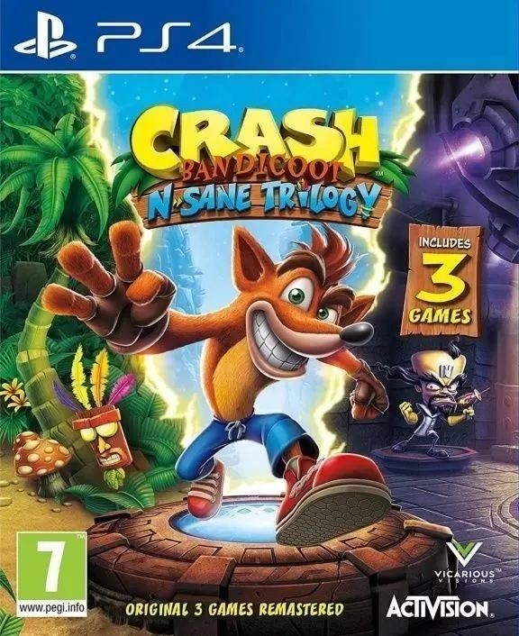 Игра Crash Bandicoot N'Sane Trilogy (PlayStation 4, английская версия) #1