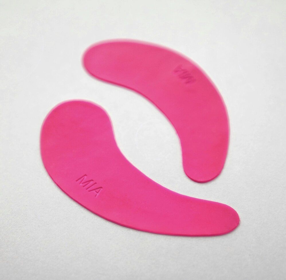 Ультра-тонкие многоразовые силиконовые патчи от MIA PRO LASHES (розовые) ф.1  #1