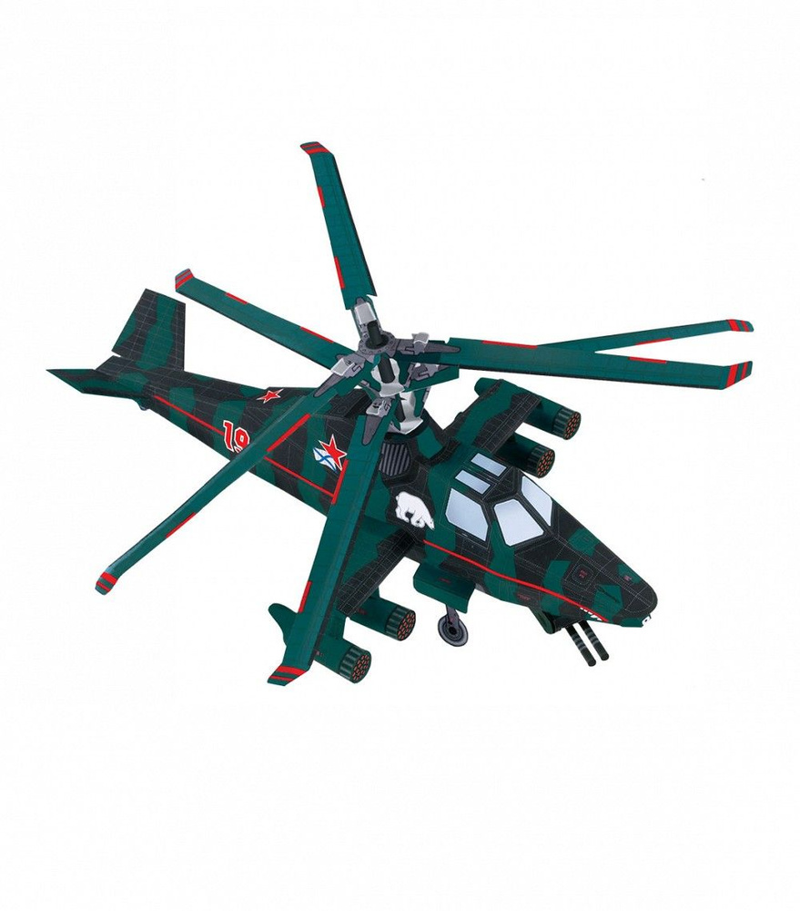 Сборная модель из картона Вертолет "Медведь" №007 #1