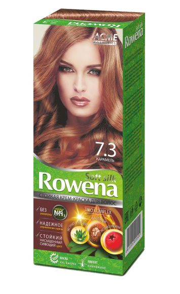 ACME Color Краска для волос ROWENA SOFT SILK Кремообразная стойкая тон 7.3 карамель  #1