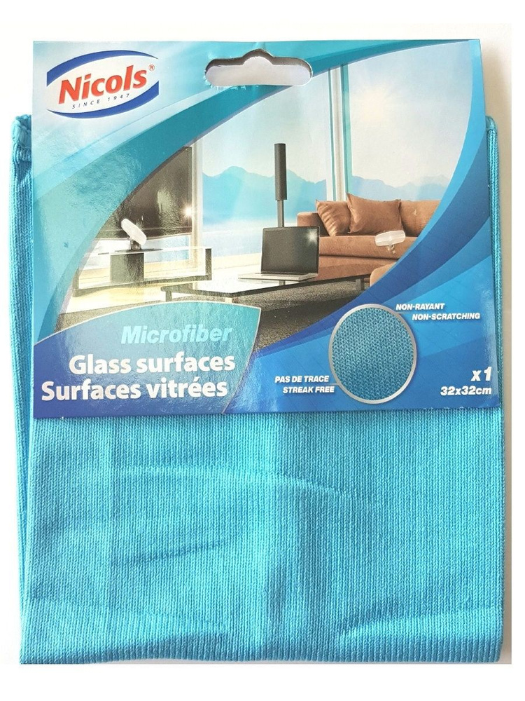 Nicols Microfiber Window салфетка окон 32х32 см #1