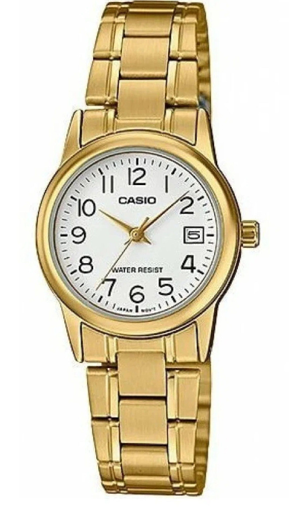 Женские японские наручные часы Casio LTP-V002G-7B2 с гарантией #1