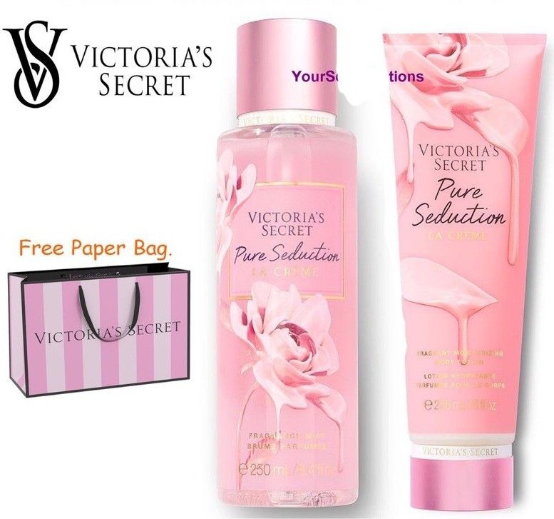 Victorias secret Подарочный набор лосьон + спрей Pure Seduction La Creme с пакетом Victoria secret  #1