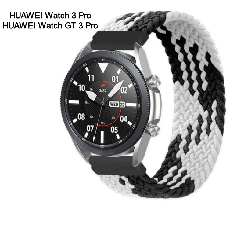 Сменный, тканевый ремешок MyPads для умных смарт-часов HUAWEI Watch 3 Pro/GT 3 Pro 22мм из прочного, #1