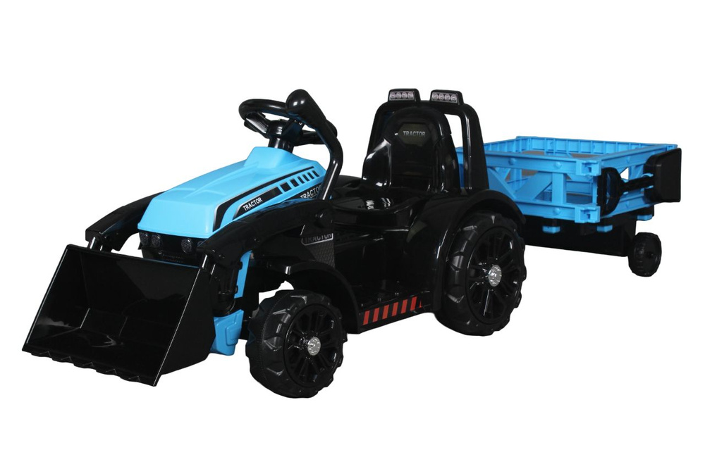 Детский электромобиль трактор с прицепом , ковшом и пультом управления 2.4G  #1