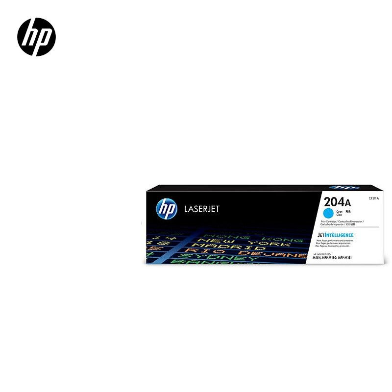 HP Картридж Картридж,HP CF511A 204A,Голубой, Светло-голубой (light cyan), 1 шт  #1