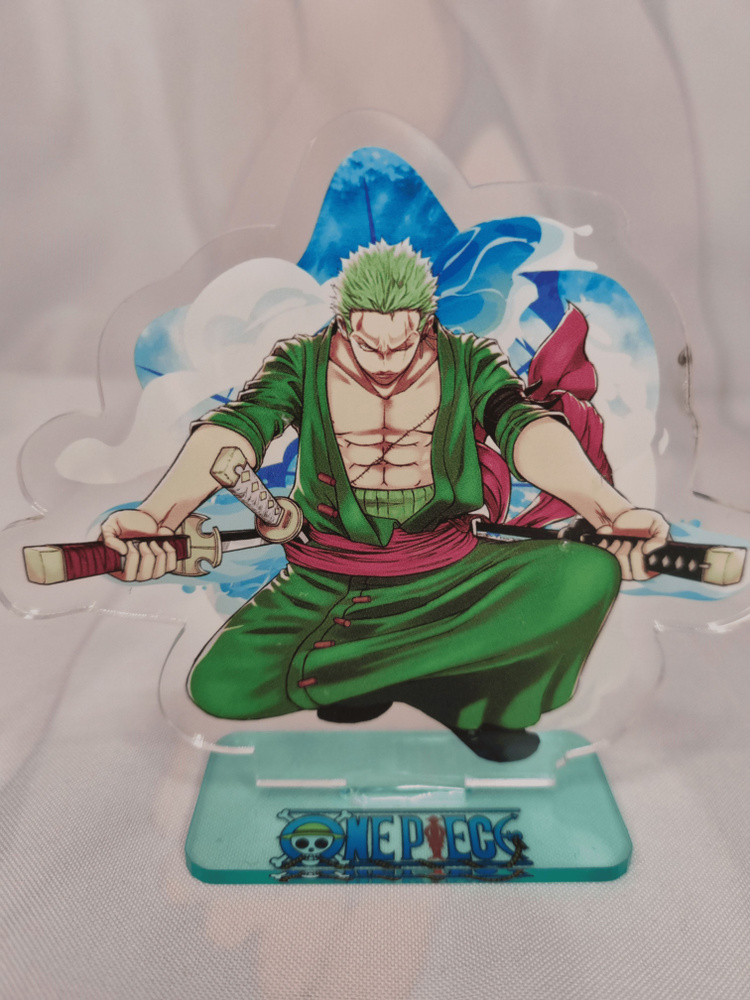 Фигурка акриловая 15 см х 12,5 см по аниме: One Piece , Ван-Пис , Зоро Ророноа , AF259  #1