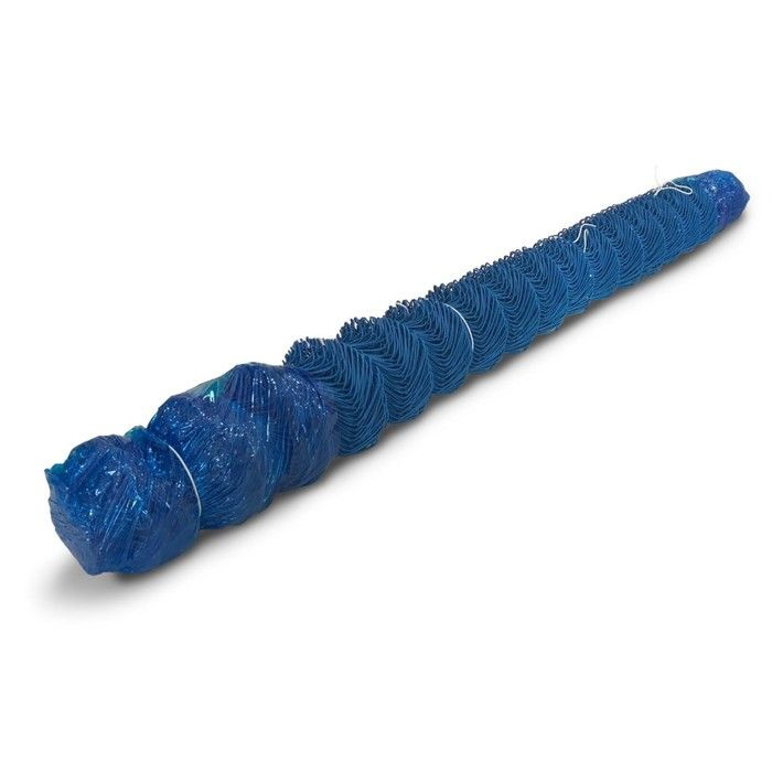 Сетка-рабица ячейка 50х50мм, толщина 2,6мм, с полимерным покрытием, синяя (рулон 1,5х10м)  #1