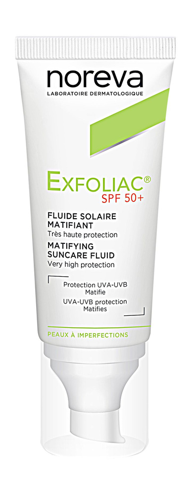 Noreva Exfoliac Матирующий солнцезащитный флюид SPF 50+ #1