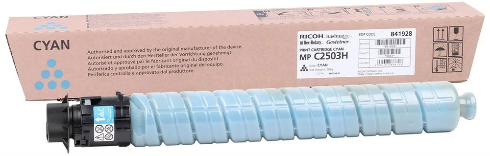 Тонер-картридж тип Ricoh MP C2503H голубой 841928 / Ricoh Print Cartridge Cyan type MPC2503H для Ricoh #1