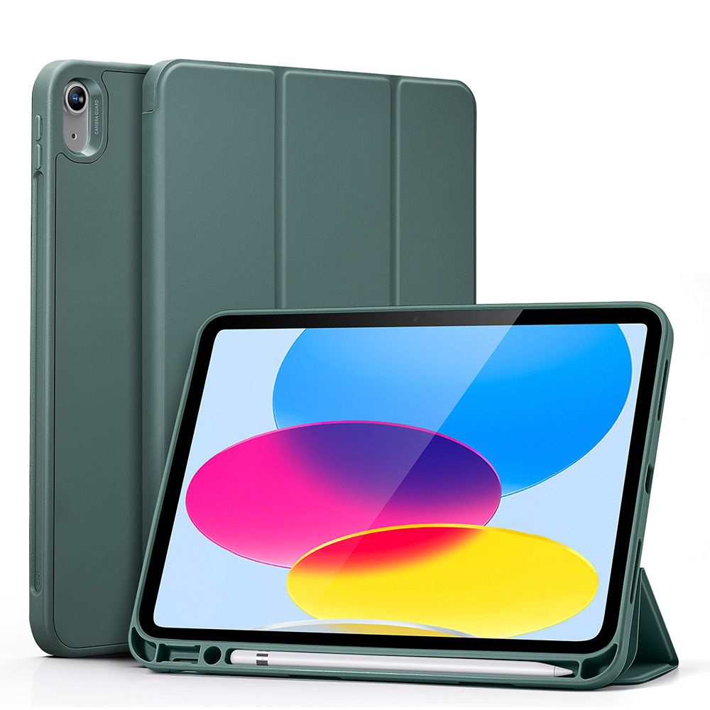 Чехол книжка ESR Rebound Pencil Case для iPad 10th Generation - Forest Green, зеленый  #1