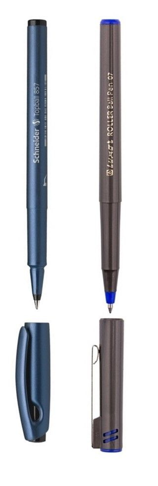 Ручка-роллер, 2 шт, Schneider TopBall 857 черная + Luxor синяя #1