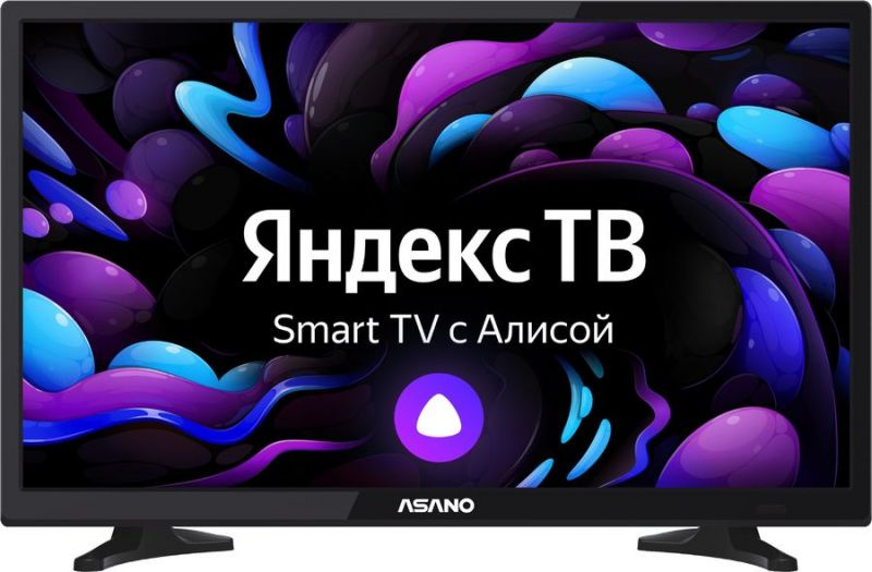 Asano Телевизор с Алисой 32LH8010T Яндекс ТВ; Wi-Fi; голосовой помощник; HDMI x2, USB x2; 32" HD, черный, #1