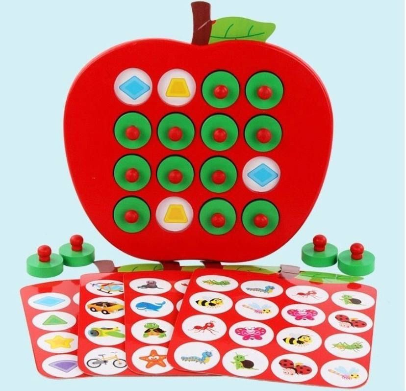 Развивающая игра Мемо Яблоко, поиск парных картинок - купить с ...