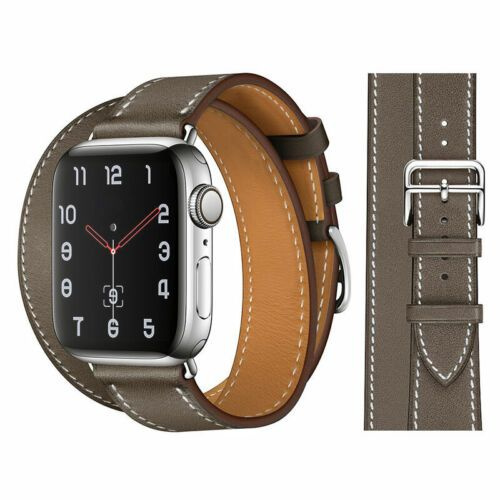 Двойной тур Watch Band для Эпл Вотч iWatch Ultra Series SE 8 7 6 5 4 3 2 1,Кофейный,42mm,44mm,45mm,49mm #1