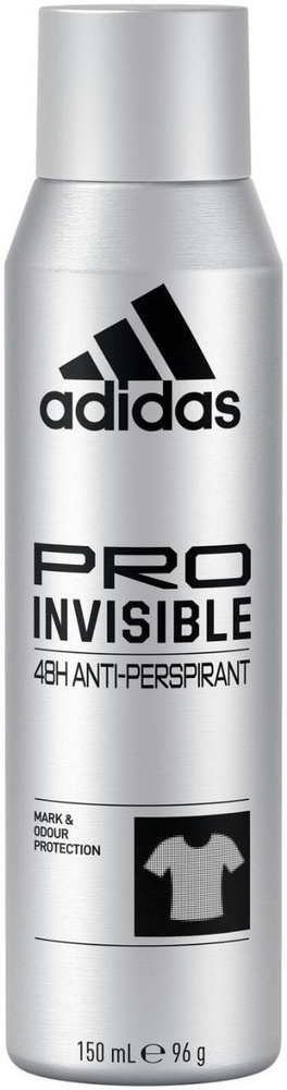 Дезодорант-спрей Adidas PRO INVISIBLE антиперспирант мужской 48H 150 мл (из Финляндии)  #1