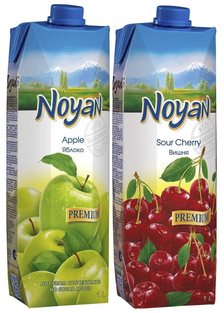 Noyan сок яблоко + вишня, 1л х 2шт. Ноян #1