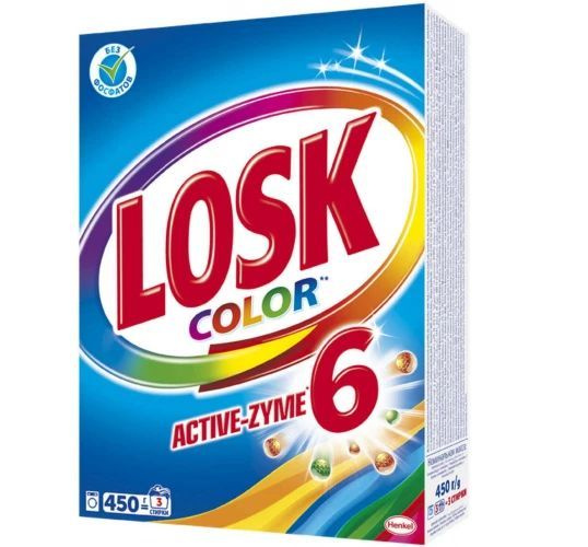 Стиральный порошок автомат Losk (Лоск) Color, 450 г х 1шт #1