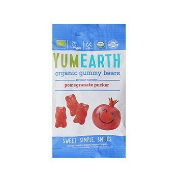 Мармелад YumEarth жевательный со вкусом граната в форме мишек 50 г, Франция 1шт  #1