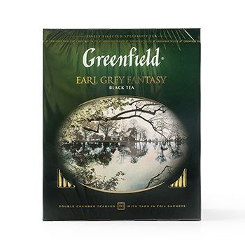 Чай чёрный Earl Grey Fantasy с ароматом бергамота пакетированный, Greenfield, 100 шт.*2 г, Россия 1шт #1