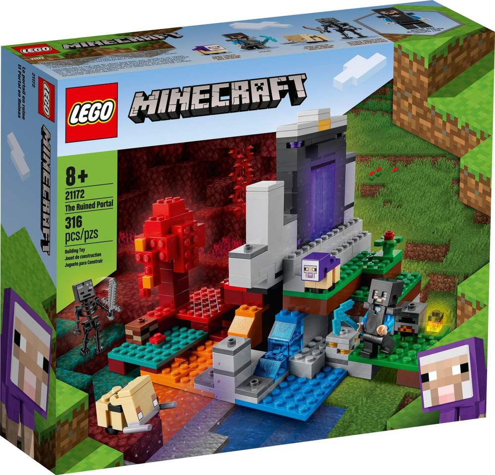 Конструктор LEGO Minecraft 21172 Разрушенный портал #1