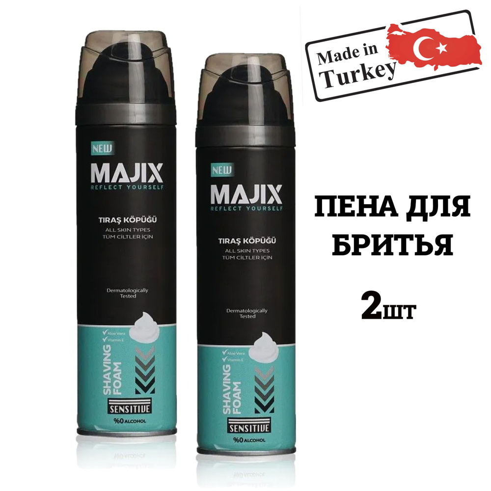 majix Средство для бритья, пена, 200 мл #1