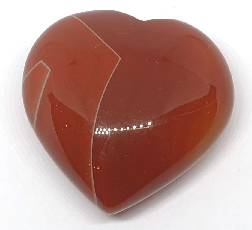 Сердце сердолик 30 мм, красно коричневый, природный камень минерал, Balance4life  #1