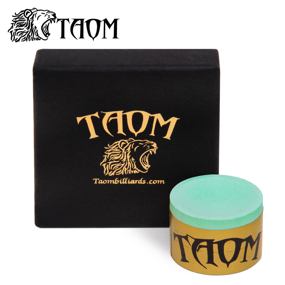Мел для бильярда Taom Soft Chalk Green в индивидуальной коробке, 1 шт.  #1