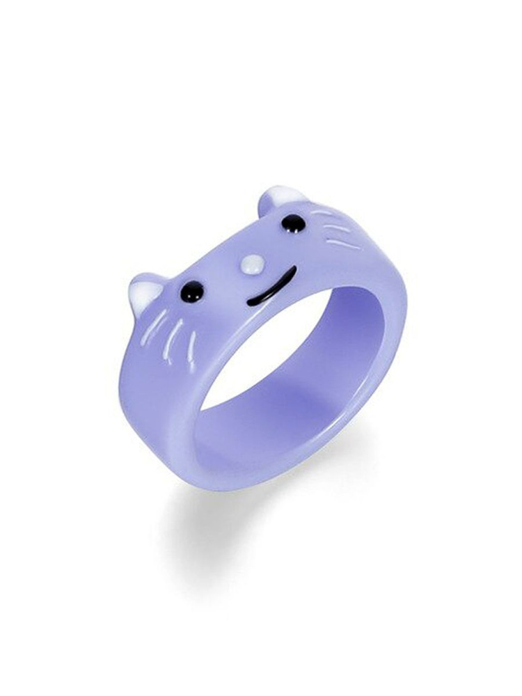 Кольцо женское бижутерия кошка из смолы украшение для девочек и подростков, детское колечко на палец #1