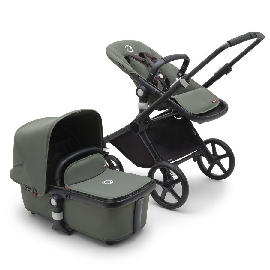 Коляска 2в1 Bugaboo Fox Cub complete BLACK/FOREST GREEN #1