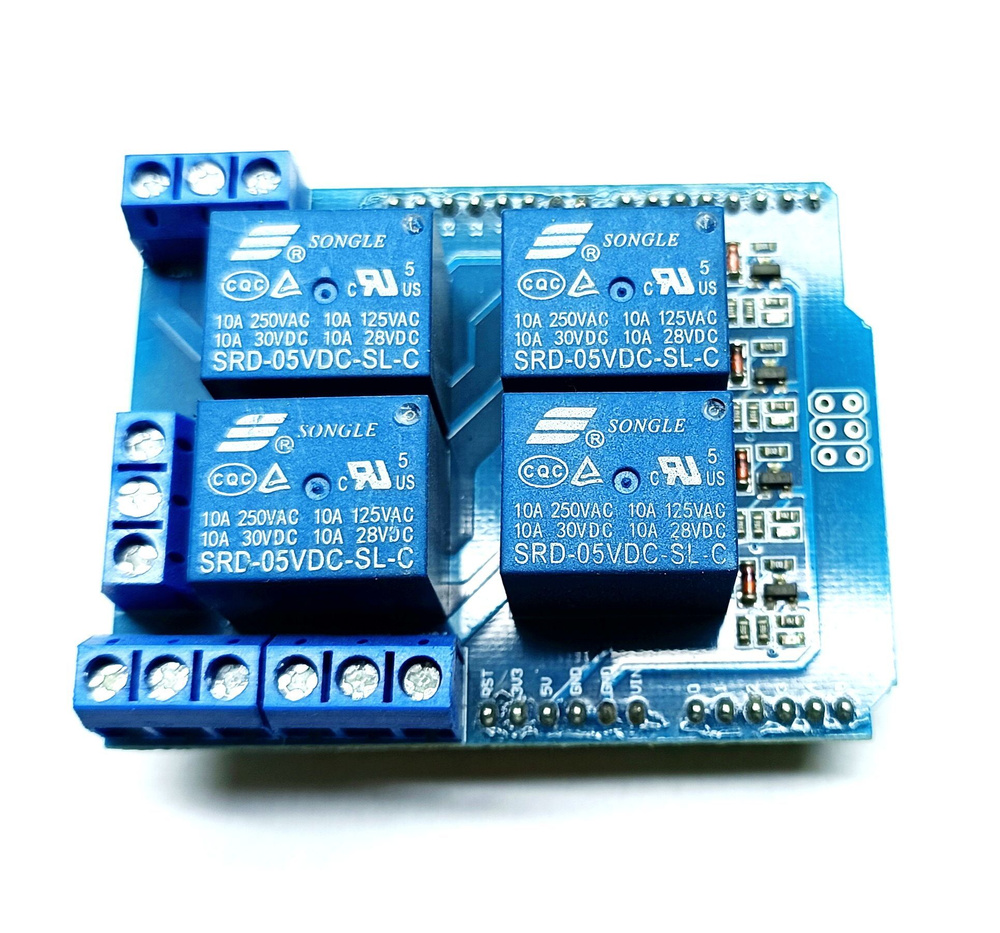 Плата расширения с реле для Arduino - купить с доставкой по выгодным ...