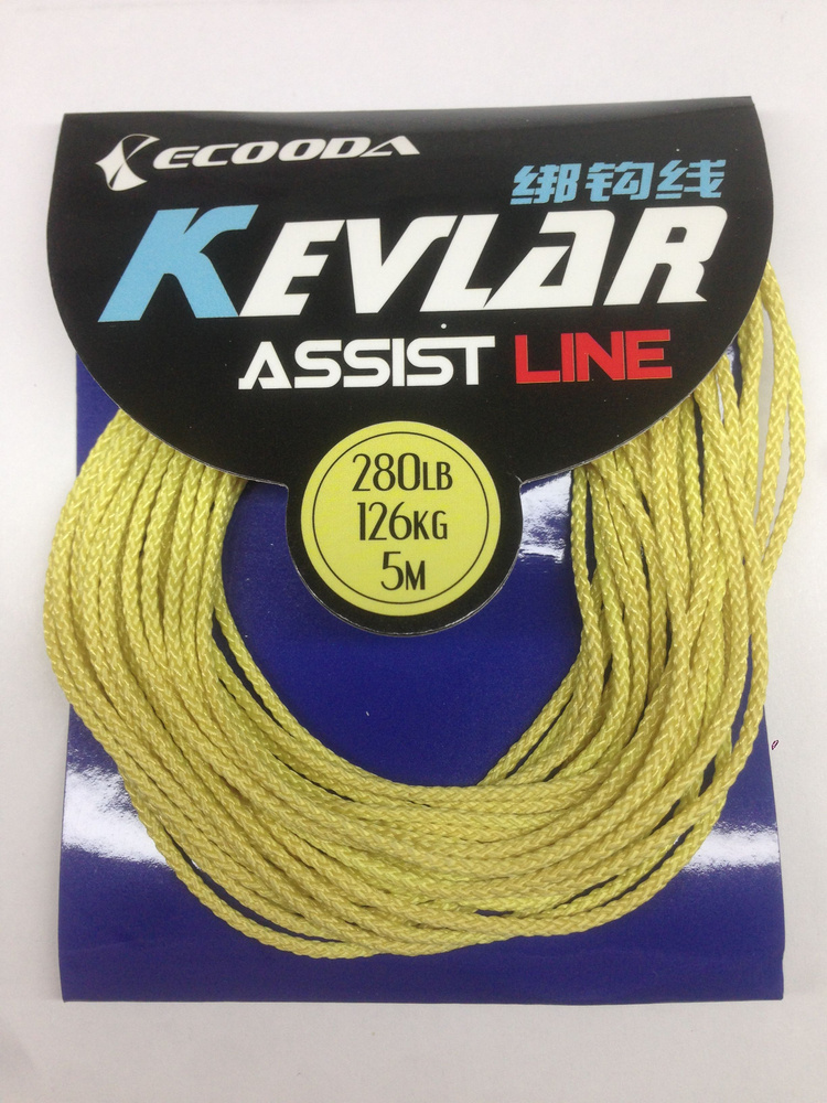 Леска-шнур KEVLAR Assist Line ,,ECOODA''16Х-280LB-126кг-5м 1,2 #1