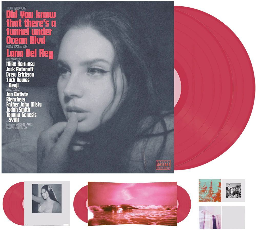 Lana Del Rey - Did You Know That There's A Tunnel Under Ocean Blvd (Dark Pink Limited) Темно-Розовая #1