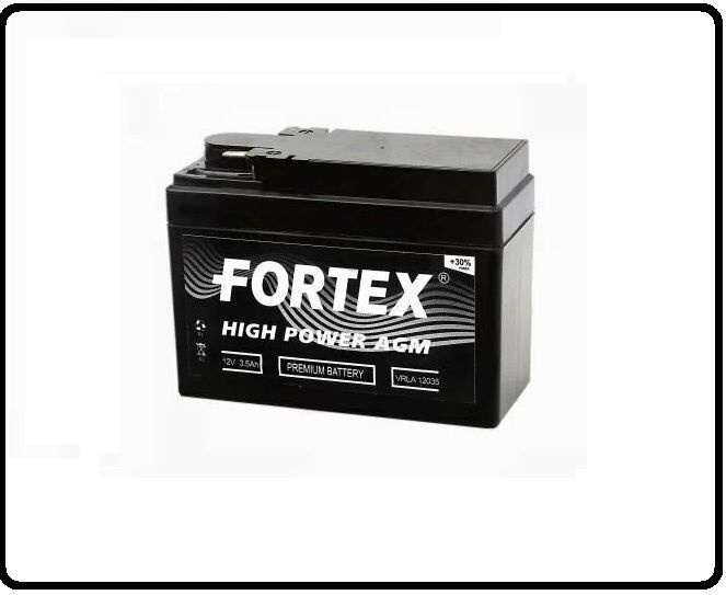 АКБ Мото 12 В 3,5 А/ч о.п. Fortex AGM ток 50 114 х 49 х 84 #1