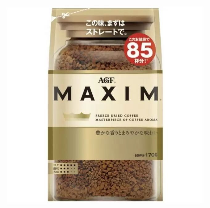 AGF Кофе MAXIM растворимый GOLD BLEND, мягкая упаковка, 170 грамм #1