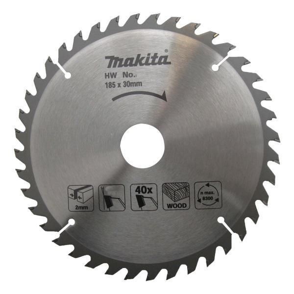 Пильный диск для дерева 185X30/20X3.2X40T STANDART Makita D-51443 #1