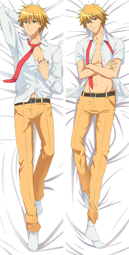 Дакимакура подушка-обнимашка с принтом 40 х 12 см по аниме: Президент студсовета горничная! Усуи  #1