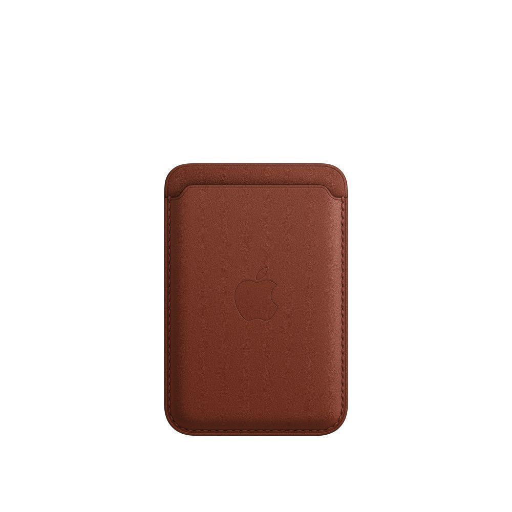 Картхолдер, iPhone Leather Wallet with MagSafe - Brown (с логотипом) #1