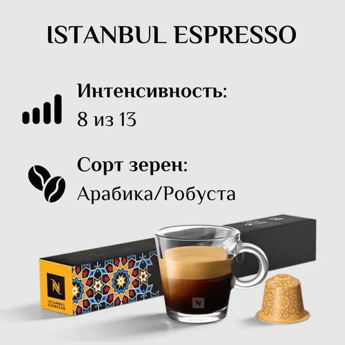 Кофе в капсулах Nespresso Istanbul Espresso 10 кап в уп #1