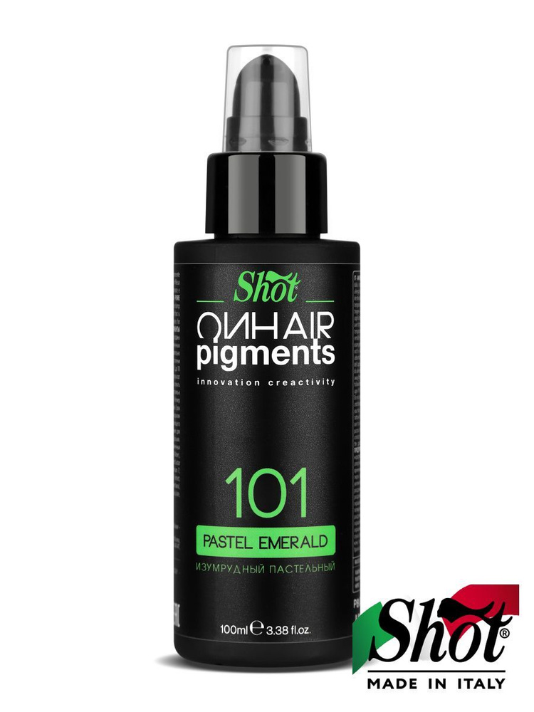 SHOT Пигмент ON HAIR PIGMENTS прямого действия 101 изумрудный пастельный 100 мл  #1