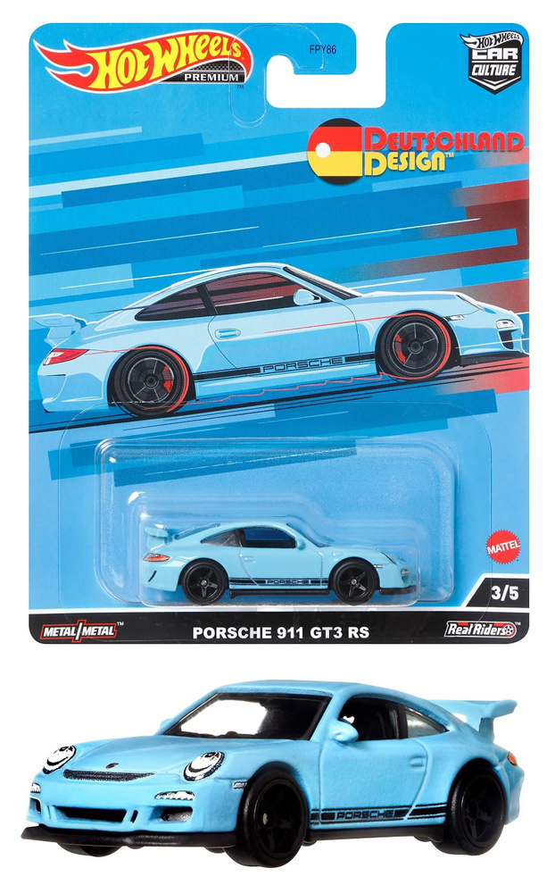 Машинка коллекционная Mattel Hot Wheels Premium Car Culture: FPY86 PORSCHE 911 GT3 RS  #1