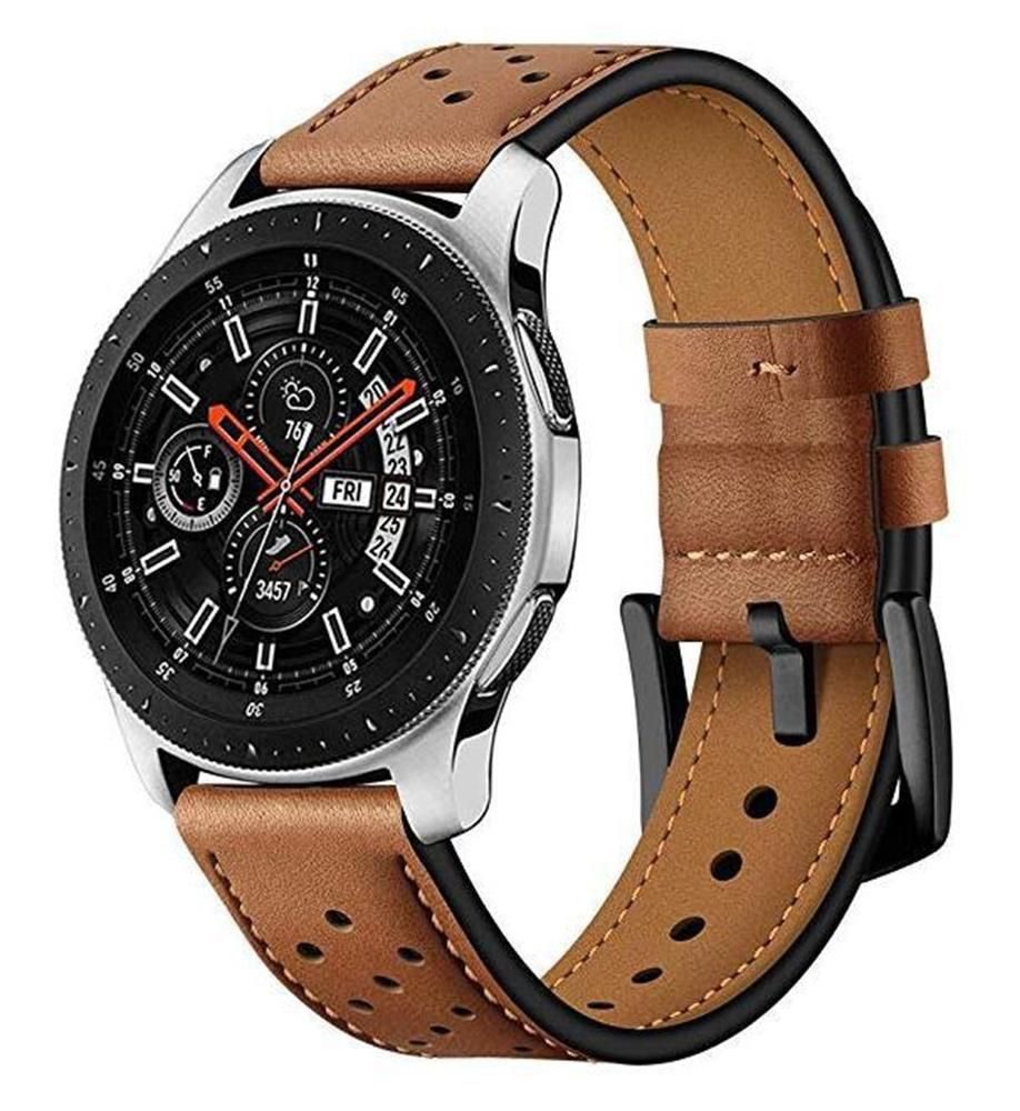 Кожаный ремешок 22 мм разъем совместим с Huawei Watch 3PRO GT46 мм / Samsung Galaxy Watch 3 45 мм / 46 #1