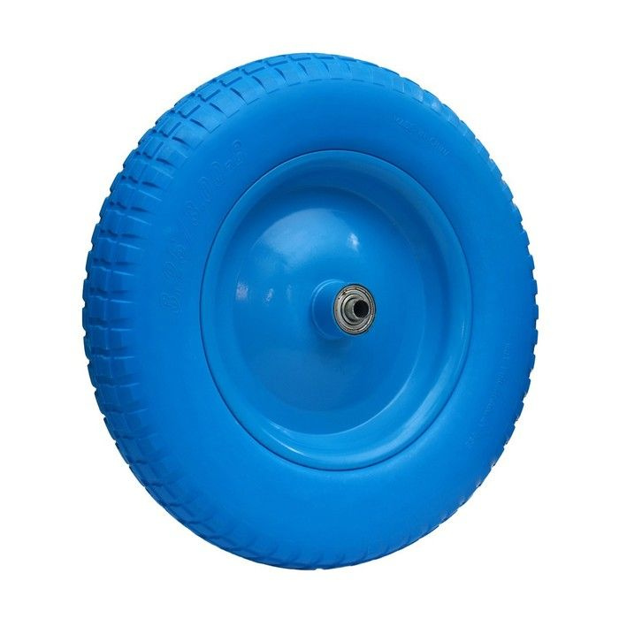 Колесо полиуретановое, диаметр 360 мм, ступица: диаметр 16 мм, длина 80 мм, 1 штука.  #1