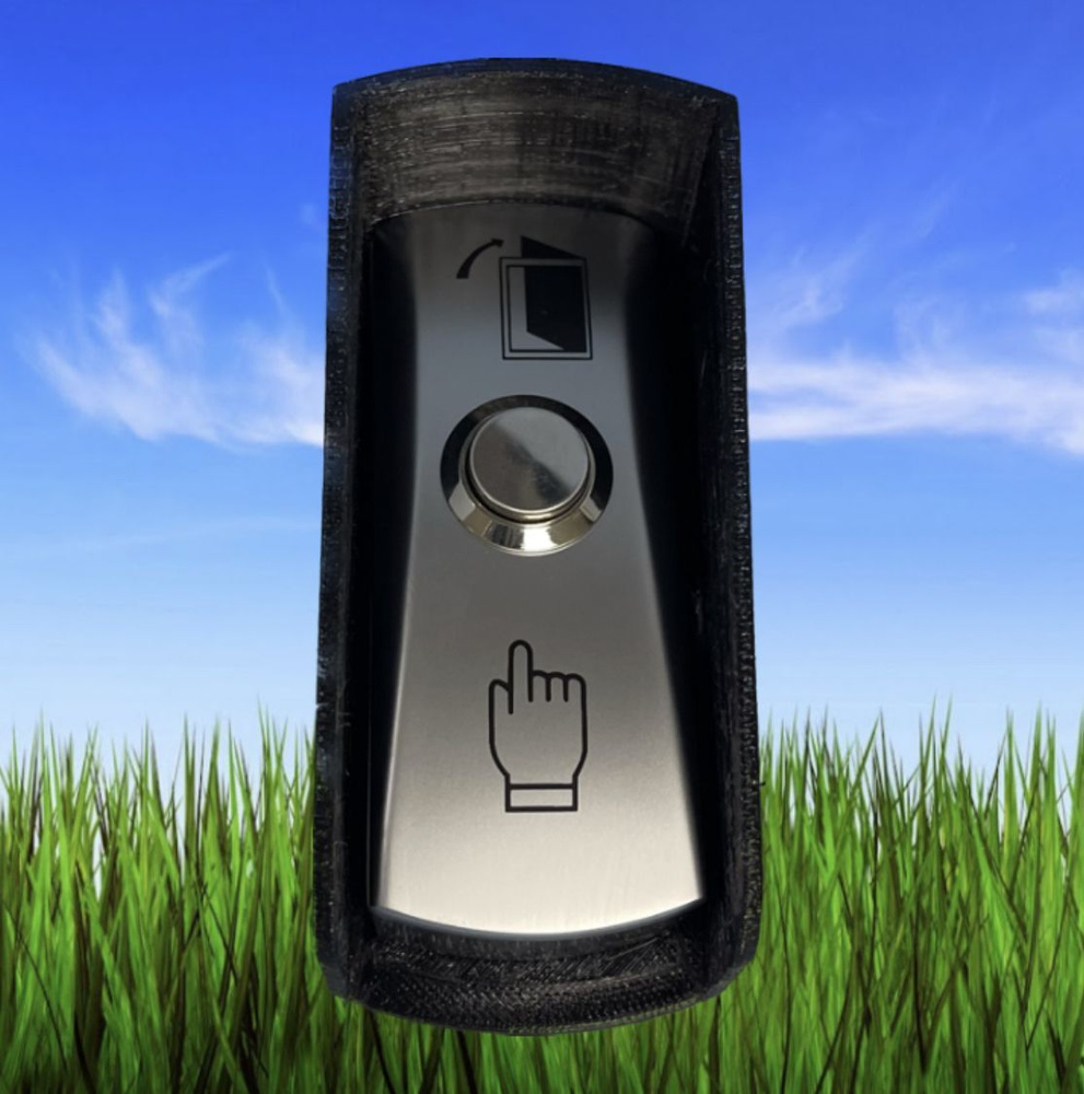 Защитный козырек для кнопки выхода CLICK (черный) 4х9см купить по ...